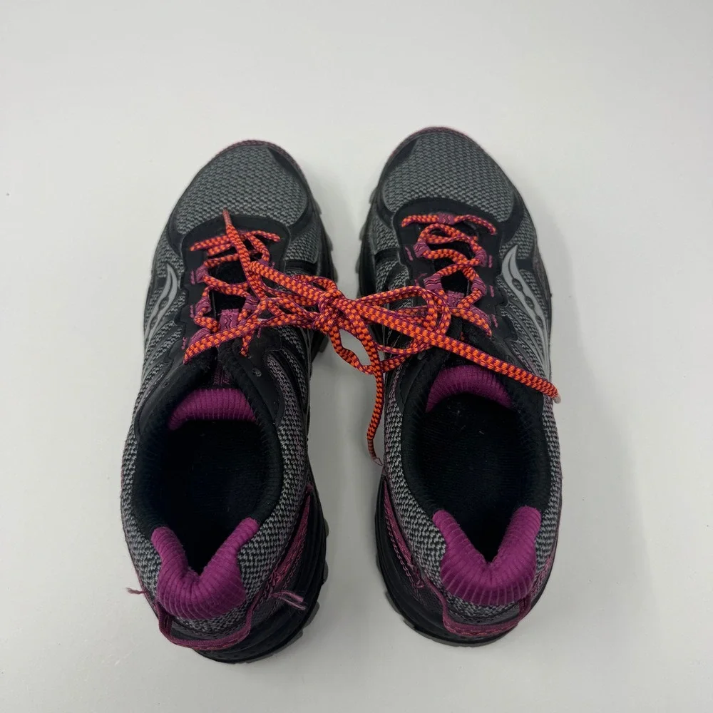 Saucony Excursion TR12 Womens 8.5 Trail Running‎ Shoes Black Purple S10392-20